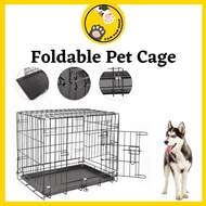 Paw Dog Cage Foldable Pet Cage Pet Collapsible Cage Dog House Dog Cage with Poop Tray