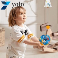 YOLO 1 Set Hanging Table Tennis Trainer, Hanging Coordination Ping Pong Self Training, Astronaut Self-Training Interaction Astronaut Table Tennis Self-Training Batting Practice