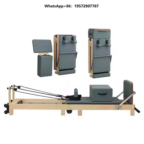 Maple Wood Foldable Core Bed Health AA03 Durable Portable Pilates Reformer Studio with Adjustable Mu