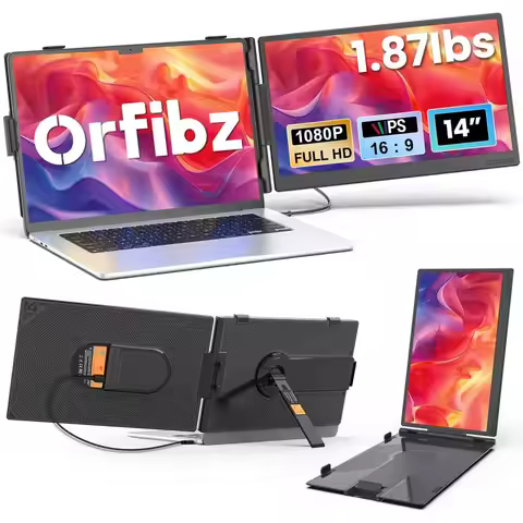 Laptop Sn Extender 1.87lbs Ultra-Portable & Ultra Slim, 14.2" HD 1080P Dual Portable Monitor or 14"-