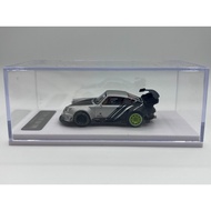 Ready Stock Immediate Shipping DCM Alloy 1: 64 Porsche RWB964 Hot-selling Revised Black Silver Color