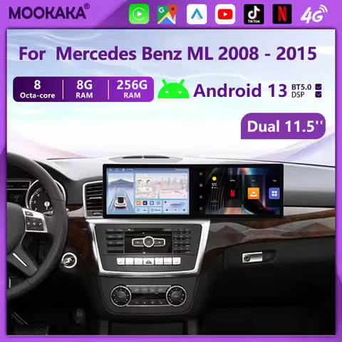 DSP Carplay 4G Android13 Car Radio Multimedia Video Player For Mercedes Benz GL ML W164 ML350 ML500 