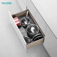 NUOMI ENCANTO Series Champagne Gold Color Kitchen Storage Cabinet Fittings Kitchen Pull-out Basket For Cooker Household Appliances