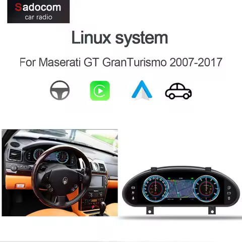 1920*720 12.3“ Dashboard Instrument Car Digital Cluster Virtual Cockpit For Maserati GT GranTurismo 