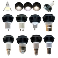 Dimmable 10W LED COB Spotlight Bulb GU10 MR16 E27 E14 E12 AC 110V 220V DC12V 24V Lamp