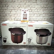 【尚餘極小量現貨，售完即止！】日版膳魔師THERMOS 真空保溫燜燒鍋Shuttle Chef 4.5升(4~6人用) 透明棕色