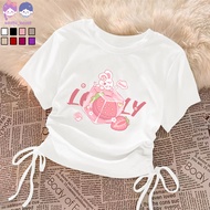 KATUN Korean Style Girls' Clothes 100% Cotton Crop Girls' T-Shirts Uisa 2 3 4 5 6 7 8 9 10 11 12 13 