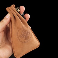 Cowhide Bucket Bag Bucket Accessories Bag Bucket Portable Storage Bag Drawstring Bag Cowhide Bucket 