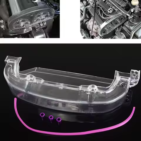 Clear Turbo Cam Gear Cover Pulley Cover Timing Belt For 1990-1999 Mitsubishi Eclipse W/ 4G63 Motor E