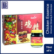 ECOLITE Essence of Chicken with American Ginseng & Cordyceps 益康牌泡参虫草鸡精(70ml x 6)