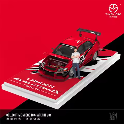 TimeMicro 1:64 EVO FNF Red Limited999 Diecast Collector's Vehicle Model Car