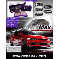 CeraMax MG1478R Carbon Civic Type R FK2 FK8 Subaru Impreza EVO 7 10 X Front Brembo F50 Brake Pad
