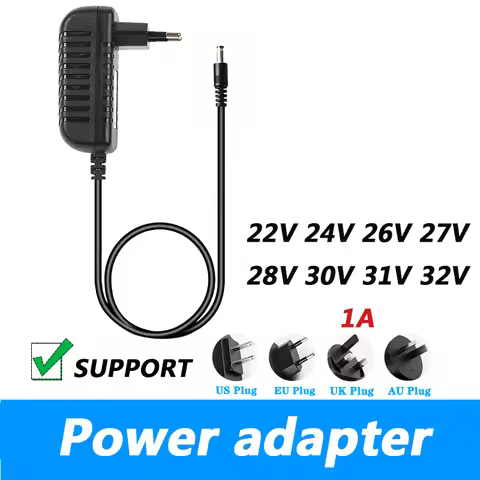 22V 24V 26V 27V 28V 30V 31V 32V 1A 1000MA Robot Vacuum Cleaner Power Cord Charger Power Adapter AC11
