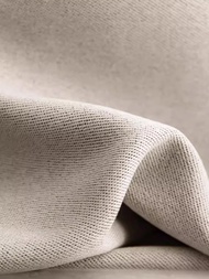 Cotton And Linen Curtains Milk Tea Color Living Room Japanese House Light Luxury Bedroom Blackout Hi