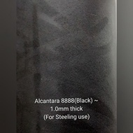 Alcantara Black 8888 utk balut Steeling Kereta