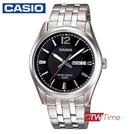 Casio Standard นาฬิกาข้อมือสุภาพบุรุษ สายสแตนเลส รุ่น MTP-1335D-1AVDF - สีดำ
