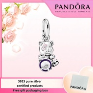 Pandora Latest S925 Pure Silver Jewelry Package Duty Free Pandora Theodore Bear Punk Band Dangle Cha