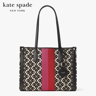 KATE SPADE NEW YORK MARKET SPADE FLOWER JACQUARD STRIPE MEDIUM TOTE PXRUB271 กระเป๋าสะพาย / กระเป๋าผ้า