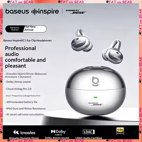 Baseus Inspire XC1 Wireless Earclip Earbuds Open Ai Bluetooth Earbuds