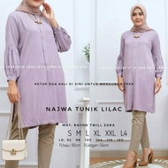 WY9 najwa tunik by nck label atasan wanita polos bahan rayon twill