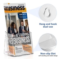 ROTUR A6 Brochure Holder, Clear Countertop Pamphlet Holder, Booklet Acrylic Plastic Transparent Flye