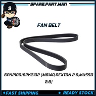 FAN BELT 6PK2100/6PK2102 (MB140,REXTON 2.9,MUSSO 2.9)  MITSUBOSHI / OEM  SPM