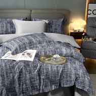 【SG-Stock】bedsheet SET COMFORTER| 5pcs set : 1 Queen/King bedsheet ,2pillowcase,1bolstercase,1comfor