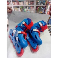 MERAH Oxelo Beginner Roller Skates Redbiru Without Box Size 32-34 Suitable for Feet 20-21.5 cm Safe 