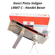 Home Door Lock Handle Set L9007 ChromeSOLIGEN L 9007 Door Handle/ Large Chrome HandleSOLIGEN