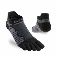 Injinji Ultra Run Midweight No-Show Coolmax Toe Socks - Onyx