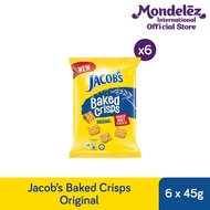 [Bundle of 6] Jacob's Baked Crisps Cracker Small Pack [Original/ Sour Cream] (45g)