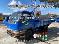 2003年 三期堅達10呎半尾門貨車 CANTER 3.49噸 三噸半柴油貨車 雙折雙芯尾門 車斗舖鐵底板 新皮椅 