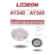 {HOT DEALS} LEDEON 7W 5"/12W 6" LED DOWNLIGHT ROUND/SQUARE  SILVER FRAME (DAYLIGHT/WARM WHITE)