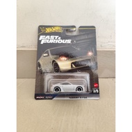 Jbl91 - Hot Wheels Premium Nissan 370Z Fast & Furious Silver Racing Car Toy