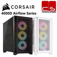 Corsair 4000D AIRFLOW Series Tempered Glass Mid-Tower ATX Case - 4000D Airflow/iCUE 4000D RGB Airflo