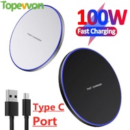 Topewon 100W Fast Wireless Charger for IPhone 13 12 11 Pro Max XS XR X Induction Wireless Charging P