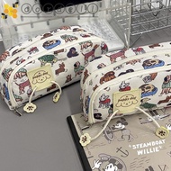 CORDELL Pen Storage Bag, Multifunctional Large-capacity Pencil Cases, Cosmetic Bag Cute Canvas Cartoon Animal Pencil Bag Kids