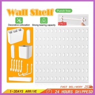Room storage Perforated display board Wall shelf Kitchen and bedroom perforated shelf Wall-mounted p