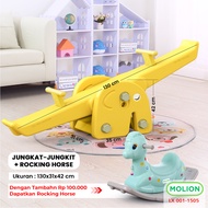 MOLION Mainan Anak Jungkat Jungkit Seesaw Kuda Kudaan Jungkat Jungkit Prosotan HDPE 001-M1506