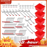 121 Piece Pegboard Hooks Set,Pegboard Accessories with Metal Hooks, Peg Board Organizer Accessories,