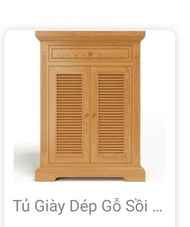 Tủ giày dép gỗ sồi thịt 100% ngang 80cm giá tốt hàng xưởng đóng chắn chắn