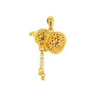 CHOW TAI FOOK 999 Pure Gold Dangling Hulu Pendant - R28240