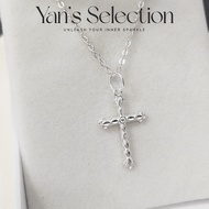 Yan's Original S925 Sterling Silver Crucifix Cross Pendant Set *Loket Salib 925 Perak Tulen *925纯银十字