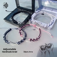 Infinity Couple bracelet 2 Pcs free box Friendship bracelet Drawstring bracelet Couple bracelet