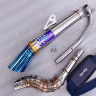 Aun Exhaust Canister Spec Wave Stainless Steel