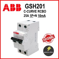 ABB GSH201AC-C25/0.01 25A 1P+N 10mA C-CURVE RCBO