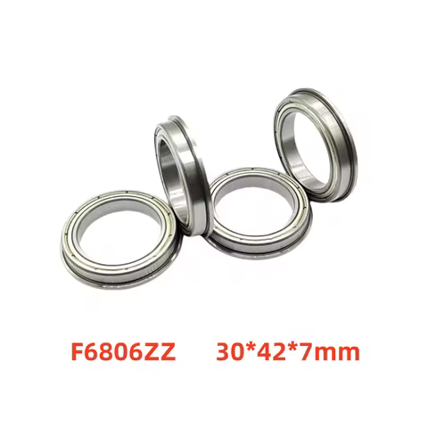 20/50pcs F6806ZZ Flange Bearing 30*42*7mm Thin Wall Deep Groove Ball bearing F6806 ZZ F6806Z 30×42×7