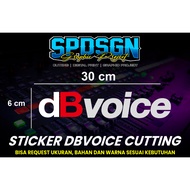 Waterproof dBvoice box sound Logo Sticker | Sound Sticker