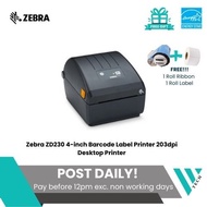 Zebra ZD230 ZD230t 4-inch Barcode Label Printer 203dpi Desktop Printer
