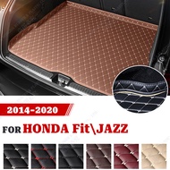 Car Trunk Mat For HONDA Fit\JAZZ 2014 2015 2016 2017 2018 2019 2020 Custom Car Accessories Auto Inte